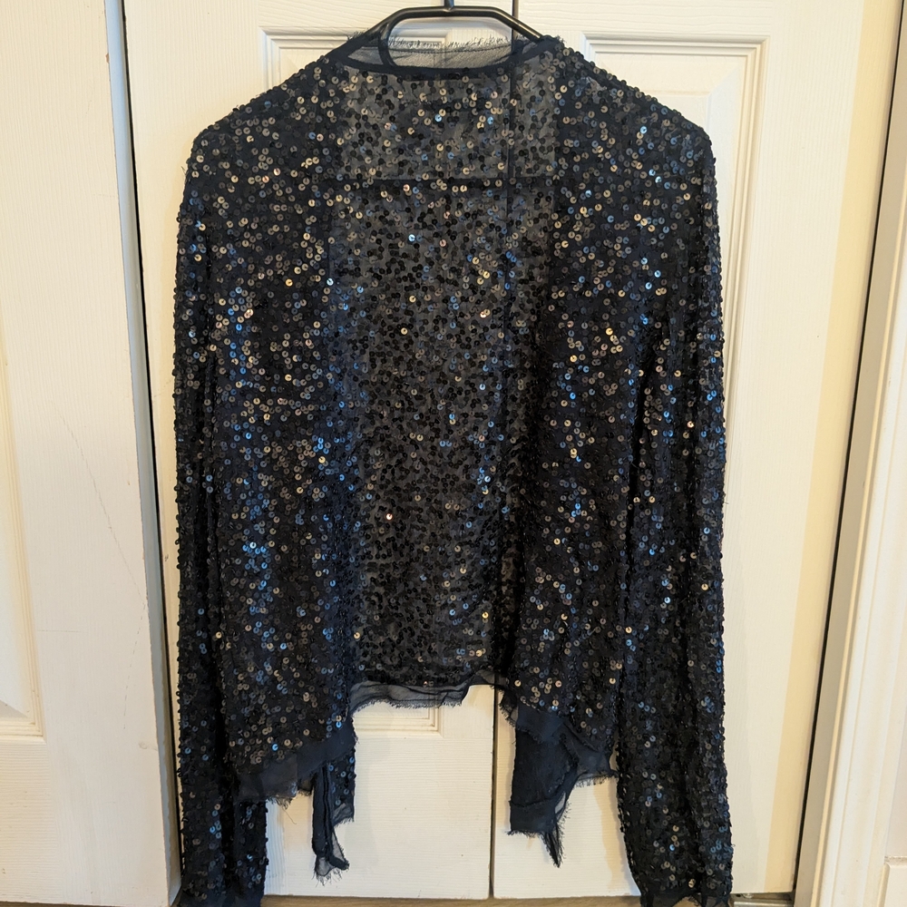 LaRedoute Creation Navy Sequin Cardigan